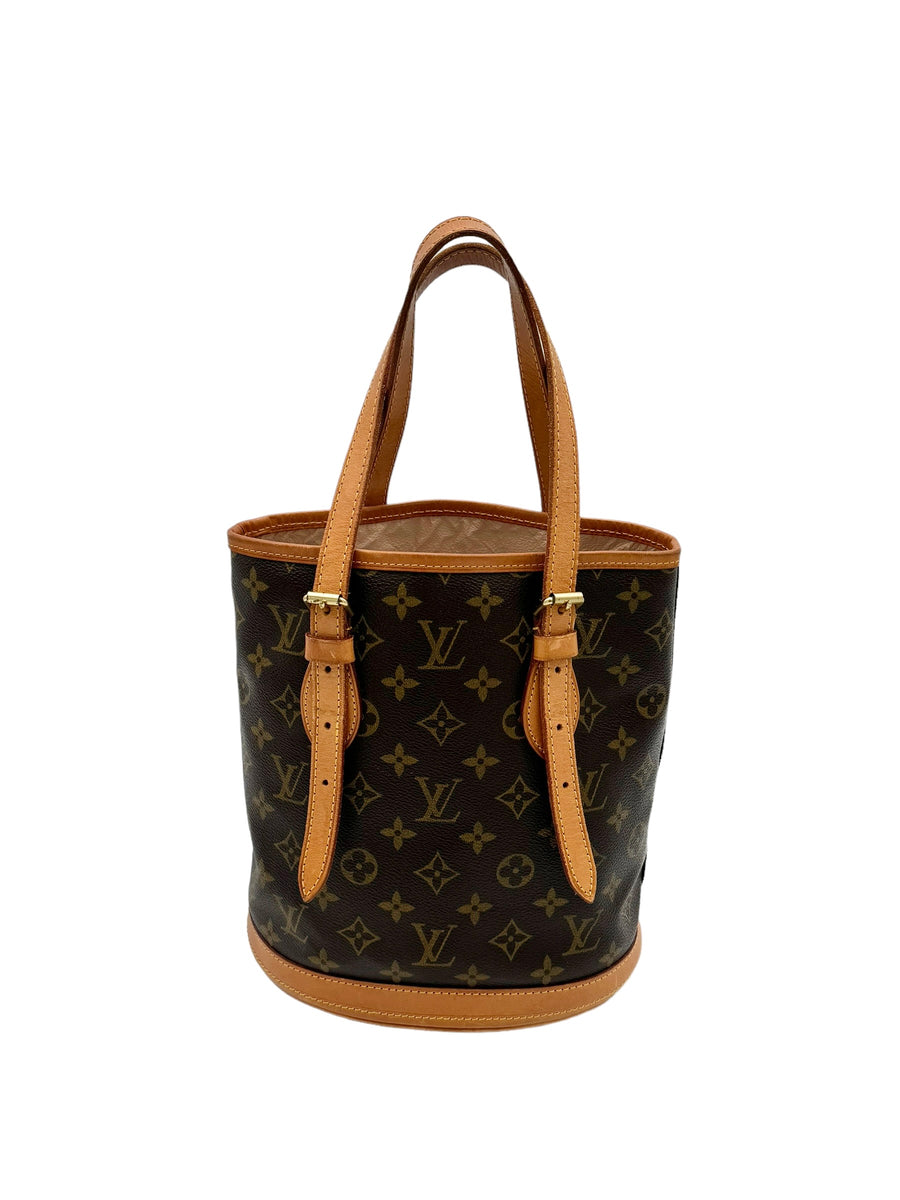 Louis vuitton discount leather bucket bag